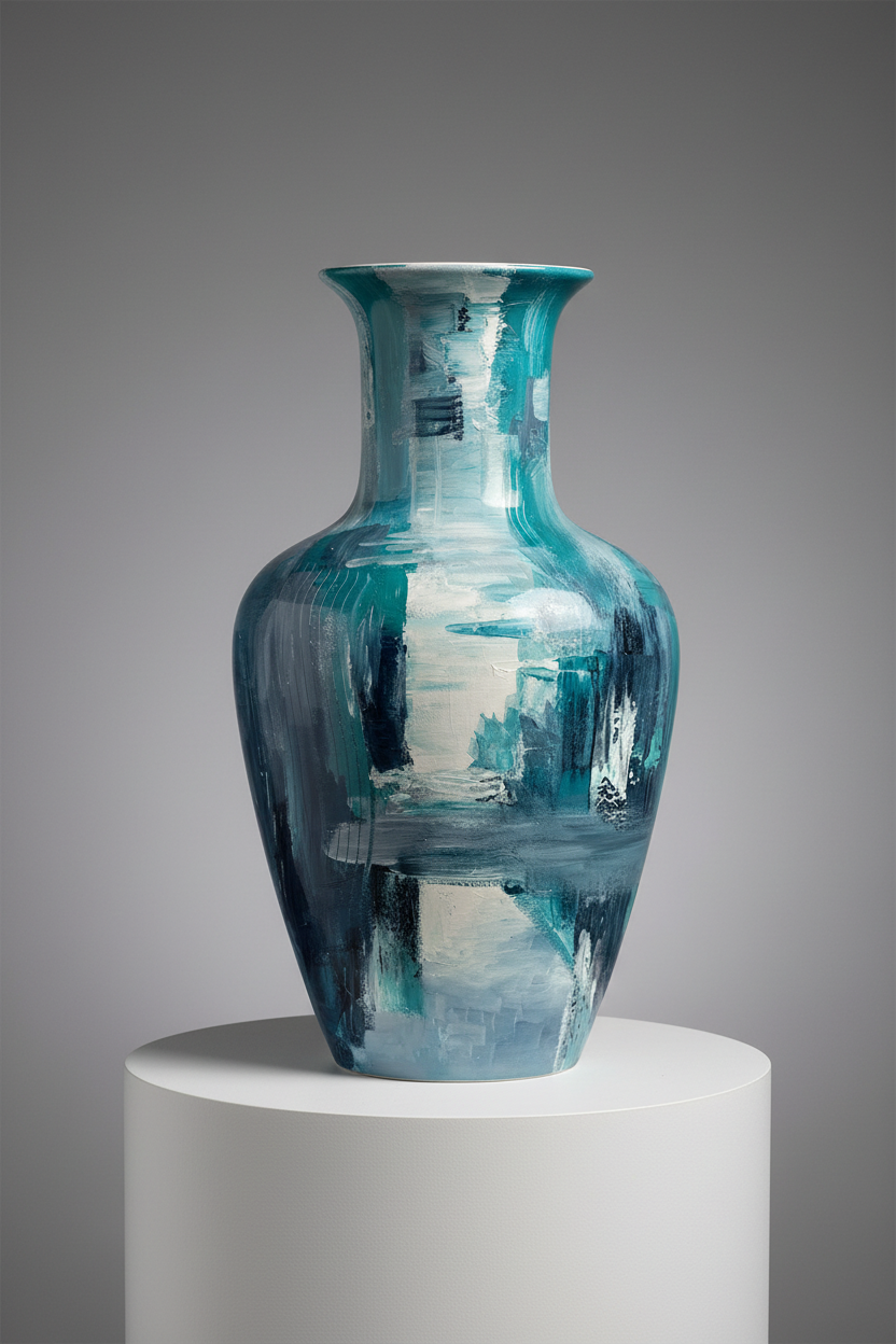 Абстракція на керамічній вазі