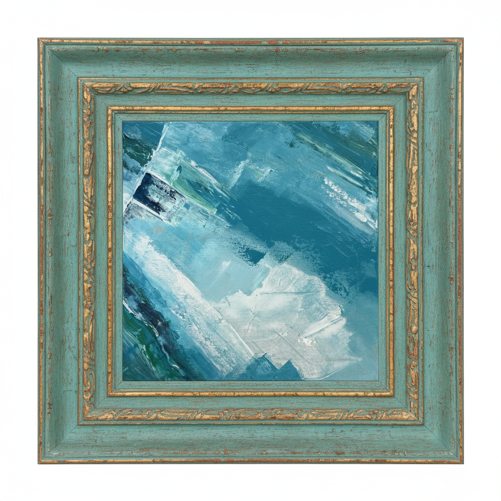 Ice в бірюзово-золотій рамці