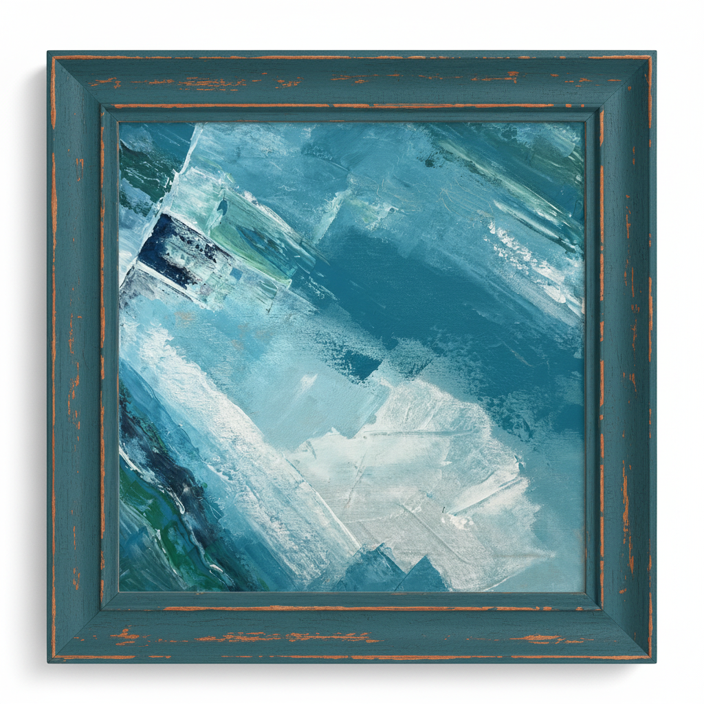 Ice в бірюзовій вінтажній рамці